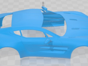 Aston Martin One 77 2010 Printable Body Car 3D 打印模型