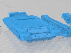 T-90 Tank Printable 3D 프린트 모델