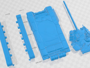 T-90 Tank Printable 3D 프린트 모델