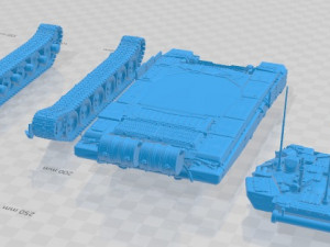 T-90 Tank Printable 3D 프린트 모델