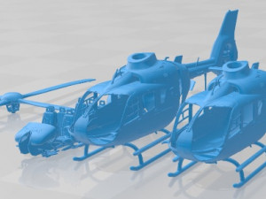 Adac Eurocopter EC135 Printable Helicopter 3D Print Model