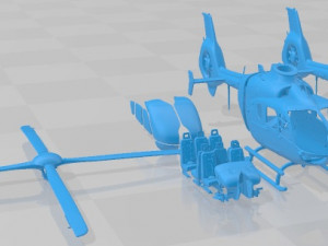 Adac Eurocopter EC135 Printable Helicopter 3D Принт Модель