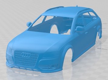 Audi A4 Allroad Quattro 2010 Printable Body Car Modelo de Impressão 3D .c4d .max .obj .3ds .fbx .stl .blend 