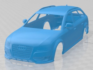Audi A4 Allroad Quattro 2010 Printable Body Car Modello di stampa 3D