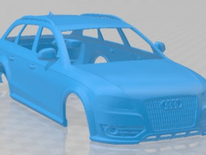 Audi A4 Allroad Quattro 2010 Printable Body Car Modelo de Impressão 3D