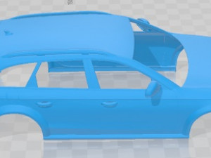Audi A4 Allroad Quattro 2010 Printable Body Car Modelo de Impressão 3D