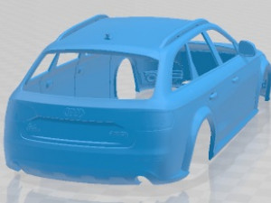 Audi A4 Allroad Quattro 2010 Printable Body Car Modelo de Impressão 3D