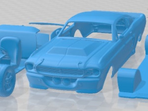 Mustang Shelby GT500 Eleanor 1967 Printable Car 3D Print Model