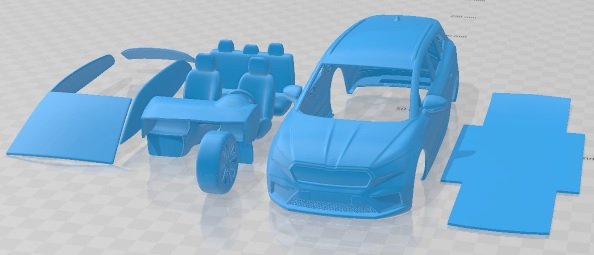 Skoda Enyaq Founders Edition 2021 Printable Car 3D प्रिंट मॉडल .c4d .max .obj .3ds .fbx .stl .blend 