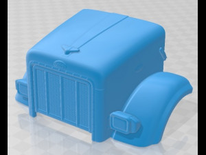 Peterbilt 357 2006 Printable Cabin Truck V20 3D प्रिंट मॉडल