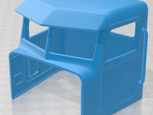 Peterbilt 357 2006 Printable Cabin Truck V20 3D प्रिंट मॉडल