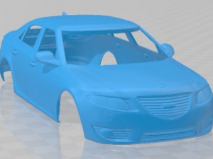 Saab 9-5 2010 Printable Body Car 3D प्रिंट मॉडल