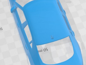 Saab 9-5 2010 Printable Body Car 3D प्रिंट मॉडल