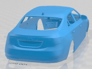 Saab 9-5 2010 Printable Body Car 3D प्रिंट मॉडल
