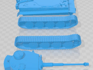 Tiger Tank Printable 3D 打印模型