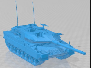 Leopard 2A7 German Tank Printable Modello di stampa 3D