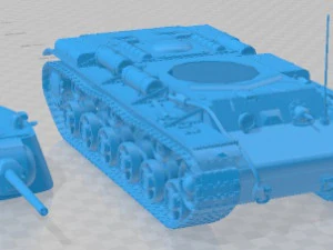 WW2 Soviet Tank KV1 Printable 3D Print Model