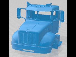 Peterbilt 340 2009 Printable Cabin Truck 3D 프린트 모델