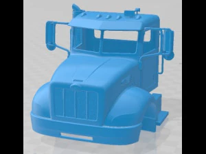 Peterbilt 340 2009 印刷可能なキャビン トラック 3Dプリントモデル