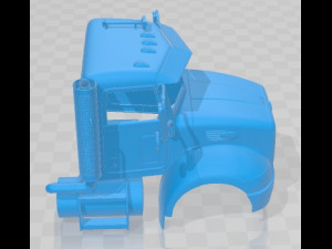 Peterbilt 340 2009 Printable Cabin Truck 3D 打印模型