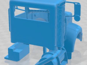 Peterbilt 340 2009 Printable Cabin Truck 3D Print Model