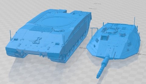 Merkava IV Tank Printable 3D-Druckmodell .c4d .max .obj .3ds .fbx .stl .blend 