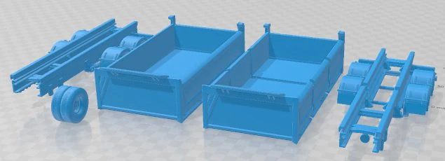 Dumper Model 1 Printable 3D Print Model .c4d .max .obj .3ds .fbx .stl .blend 