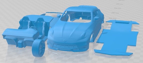 Nissan 370z Nismo 2015 Printable Car Modèles 3D en vedette .c4d .max .obj .3ds .fbx .stl .blend