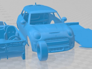 Cooper S 3 Doors 2019 Printable Car Modelo de impresión 3D