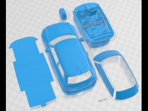 Cooper S 3 Doors 2019 Printable Car Modelo de impresión 3D