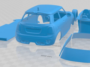 Cooper S 3 Doors 2019 Printable Car Modelo de impresión 3D