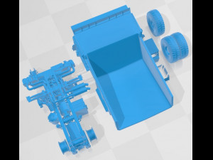 Komatsu 830E AC Dump Truck Printable Modèles 3D en vedette