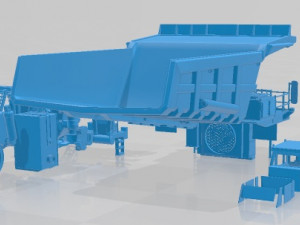 Komatsu 830E AC Dump Truck Printable Modèles 3D en vedette