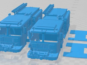 Seagrave Marauder II Fire Truck 2014 Printable 3D Принт Модель