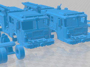 Seagrave Marauder II Fire Truck 2014 Printable 3D Print Model