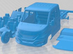 Iveco Daily Crew Cab l2 2022 Printable Modelo de impresión 3D