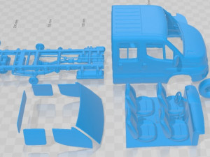 Iveco Daily Crew Cab l2 2022 Printable Model do druku 3D