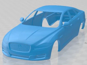 Jaguar XJ 2010 Printable Body Car 3D Print Model