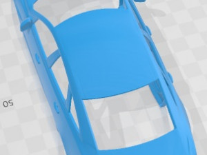 Jaguar XJ 2010 Printable Body Car 3D Print Model