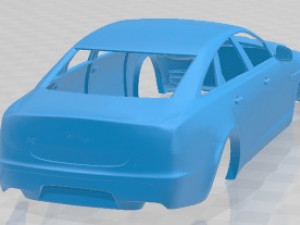 Jaguar XJ 2010 Printable Body Car 3D Print Model