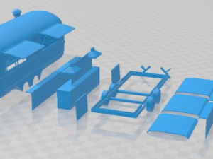 Food Caravan Printable 3D प्रिंट मॉडल