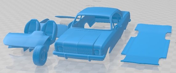 Chevrolet Opala 1978 Printable Car Modello di stampa 3D .c4d .max .obj .3ds .fbx .stl .blend 