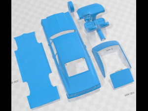 Chevrolet Opala 1978 Printable Car Modello di stampa 3D