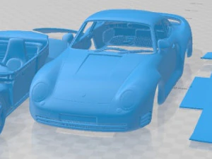 Porsche 959 1987 Printable Car 3D Print Model