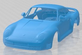 Porsche 959 1987 Printable Body Car 3D-Druckmodell .c4d .max .obj .3ds .fbx .stl .blend 