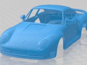 Porsche 959 1987 Printable Body Car 3Dプリントモデル