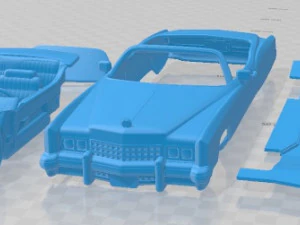 Cadillac Eldorado 1973 Printable Car 3D Print Model