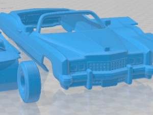 Cadillac Eldorado 1973 Printable Car 3D Print Model