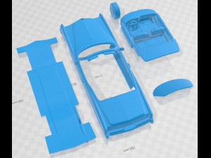 Cadillac Eldorado 1973 Printable Car 3D Print Model