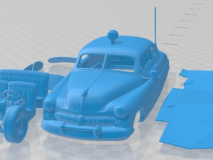Mercury Eight Coupe Police 1949 Printable Car 3Dプリントモデル